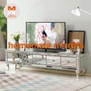 High Quality Living Room Furniture Mirror TV Table Stand Cabinet.