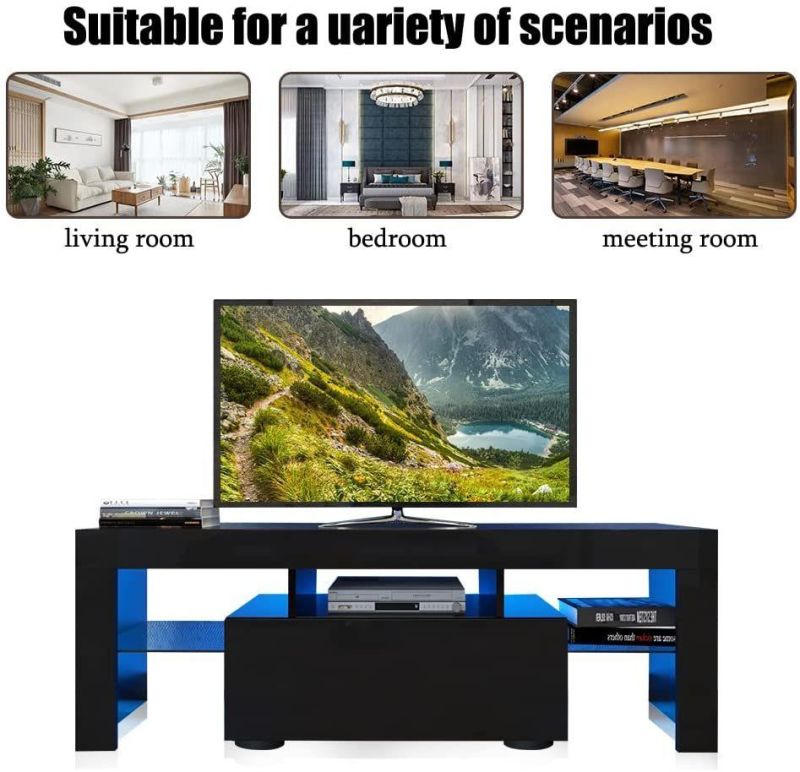 Hot Selling TV Stand TV Cabinet Console Table with LED Light for Living Room