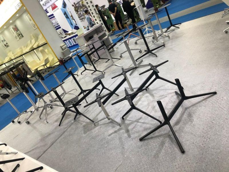 Modern Black Office Furniture Legs Aluminum Table Frame Metal Table Base Polished Coffee Table Parts Table Base