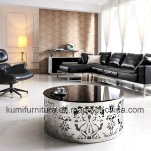 Special Design Living Room Round Glass Coffee Table