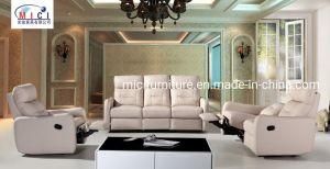Modern Living Room Genuine Leather Recliner Sofa