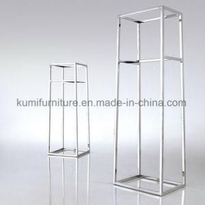 Stainless Steel Frame Side Table with Tempered Glass