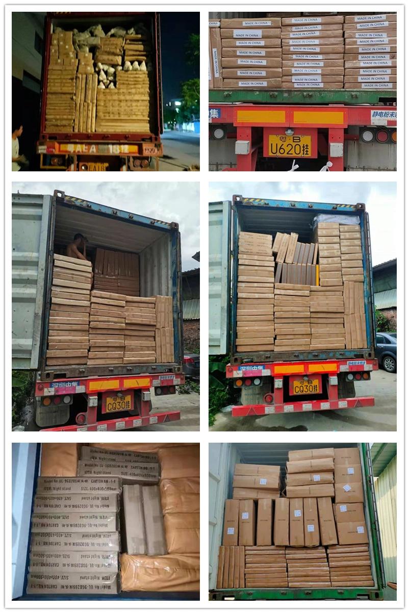 Customized High Quality 3-Door Set-Closet Living Room Furniture Wooden Wardrobe with Galss
