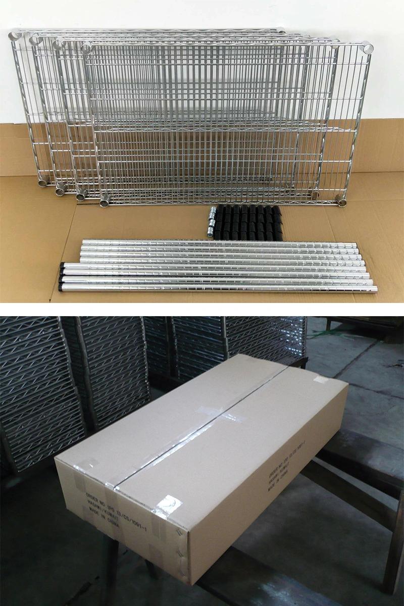 Steel Chrome Display Wire Shelving