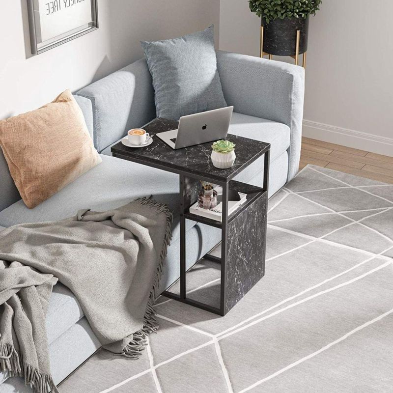 Retro Style Industrial Furniture Wood and Iron Bedside Table and Storage Cabinet for Living Room
