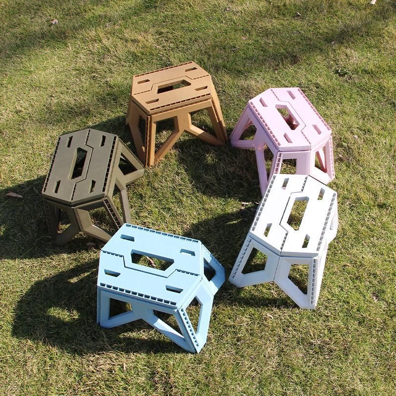 Outdoor Portable Fishing Stool Thickened Plastic Folding Stool Children Small Stool Small Bench Wyz19473