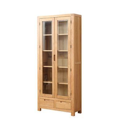 Solid Wood Bookcase Modern Bookcases Design White Oak Walnut Wood Book Shelve with Modern Design Vintage Cabinet