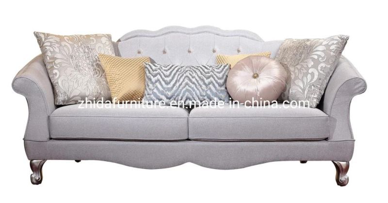 Italy Casa Antique Style Classical Home Furniture Fabric Sofa