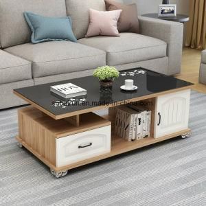 Simple Style Living Room Furniture Wooden End Coffee Table