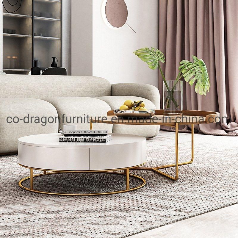 Modern Lxuxry Wooden Coffee Table Group for Living Room Furniture