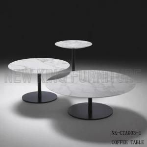 New Fashion Marble Teatable Design Modern Round Coffee Table (NK-CTA003-1)