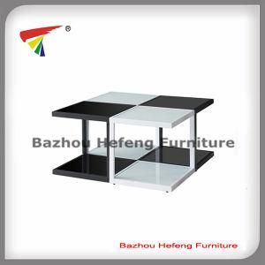 Modern 2-Tier Tempered Glass Coffee Table Set (CT080)