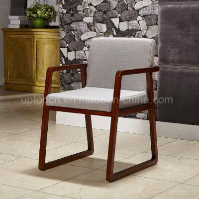 (SP-EC612) Hotel Living Room Wood Frame Upholstery Lobby Chair
