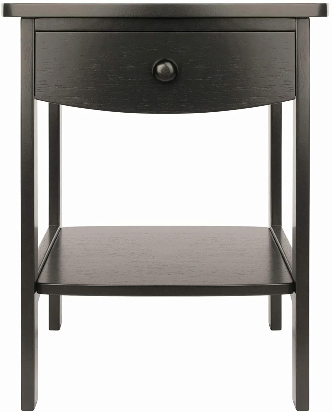 Factory Cheap Price Modern Wooden Side Table Tea Table for Living Room Round Tray Coffee Table with Solid Wood Leg