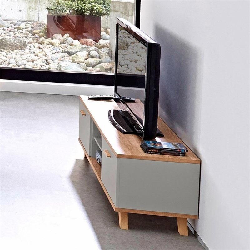 Latest Hit Color Design Wood TV Cabinet with Heavy Legs