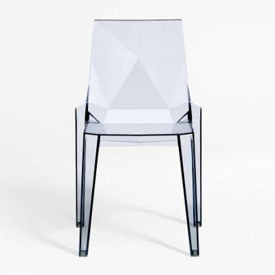 Crystal Clear Transparent Resin Plastic Polycarbonate Acrylic Resin Napoleon Chair Dining Chair
