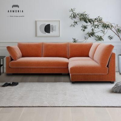 Sponge with Armrest Home Furniture Recliner Sets Leisure Corner Sofa