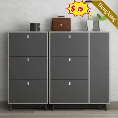 Nordic Style High Quality China Factory Wooden Modern Grey Color Living Room Office Furniture Storage Drawers Cabinet