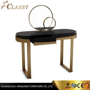 Steel Home Furniture Luxury TV Stand Decoration Console Table with Wooden