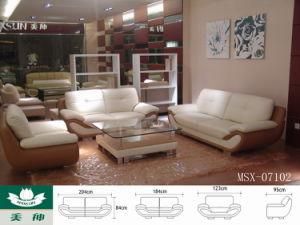 Home Sofa. Living Room Sofa, Office Sofa, Modern Geniune Leather Sofa Msx-7102