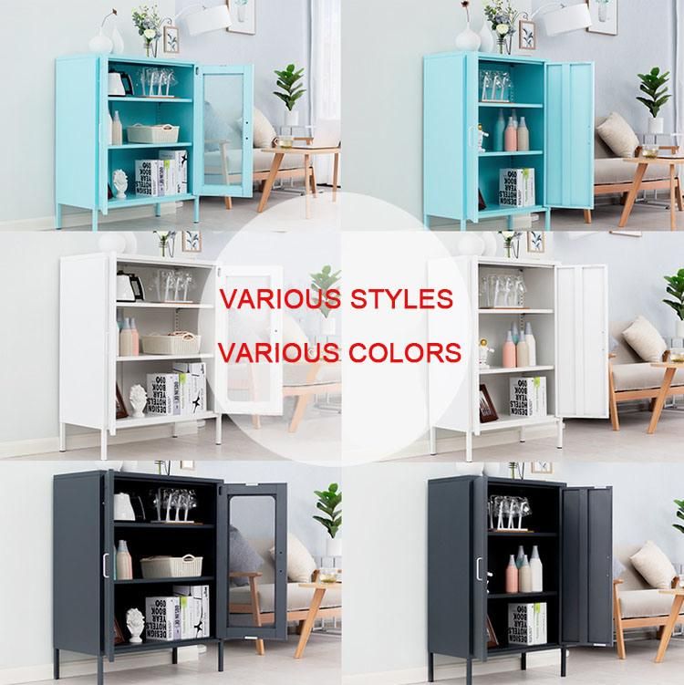 Modern Furniture Home Storage Metal Cabinets & Chests with Doors