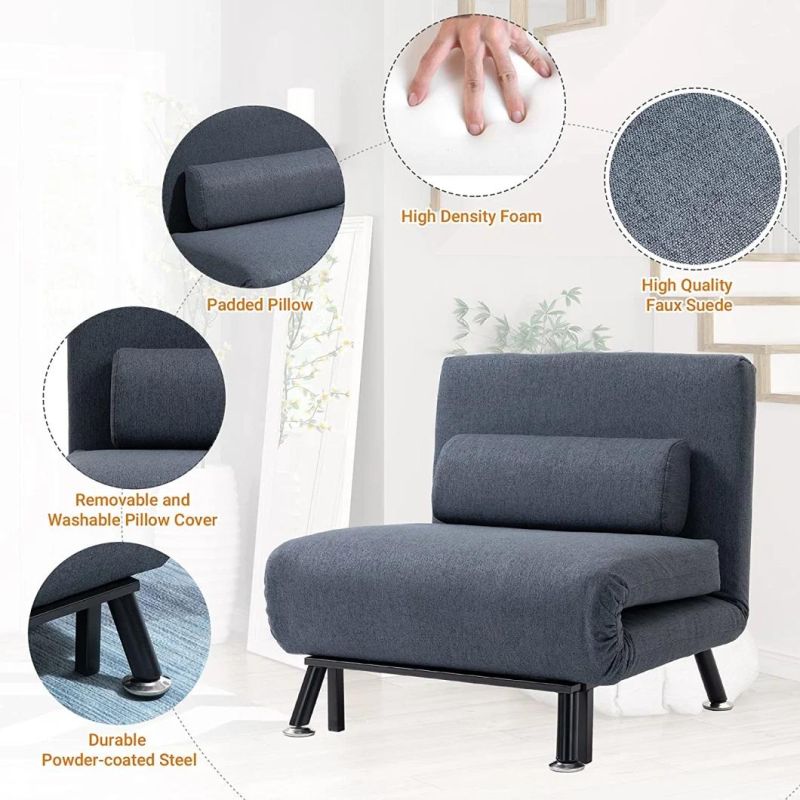 Modern Living Room Bedroom Universal Furniture Casual Folding Sofa Chair