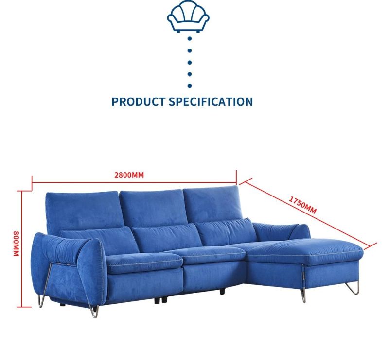 Modern Simple Fabric Sofa Functional Sofa Small Living Room Electric Functional Sofa