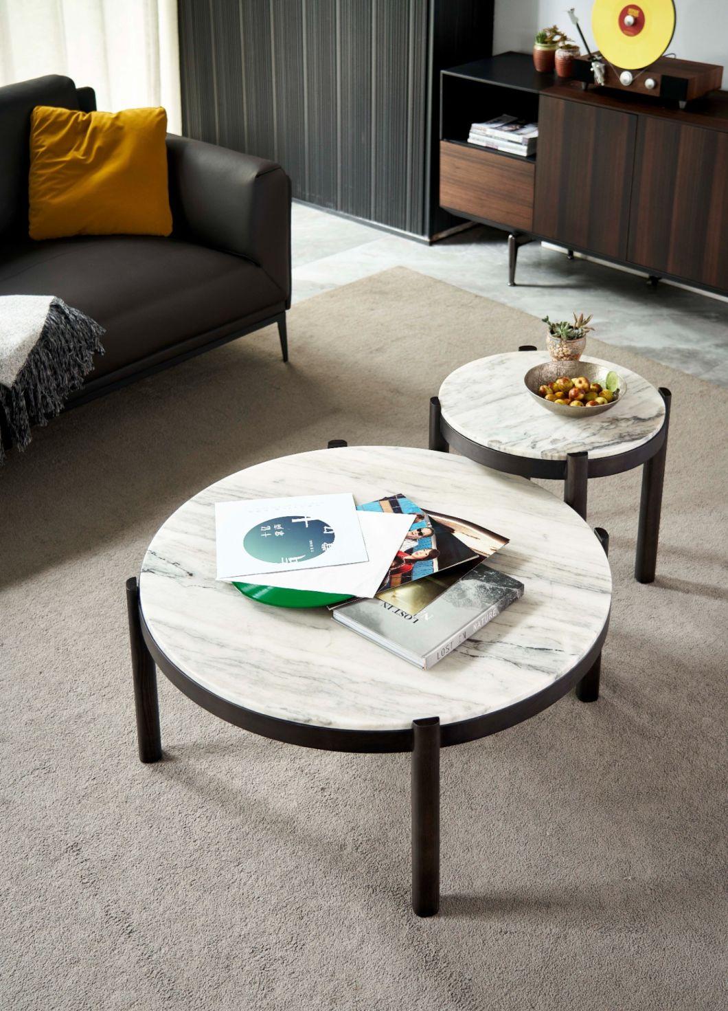 FC86A Coffee Table Natural Marble Top, Latest Design Coffee Table in Home and Hotel Furniture Custom-Made