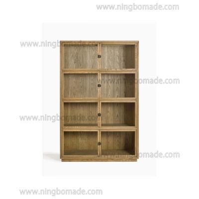 Clean Rectangular Design Furniture Natural Oak Display Cabinet