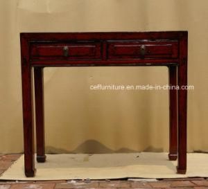 Solid Wood Antique Country Art End Table Side Table