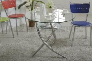 Outdoor Garden Funriture Glass Coffee Table with Curved Legs (NK-DTB098)