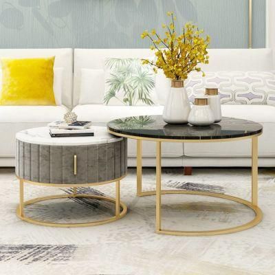 Tea Table Base Nordic Round Metal Gold Luxury Hotel Center Living Room Furniture