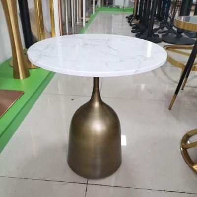 High Quality Artificial Marble Surface/Slate Surface Side Table for Modern Living Room