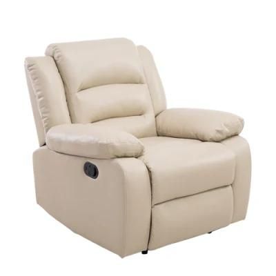 Modern Home Hot Selling Synthetic Leather Manual Recliner Sofa Chair Leisure Living Room Furniture