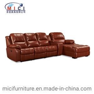 Home Cinema Furniture Recliner Italy Leather Sofa