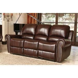 Top-Grain Leather Recliner Sofa, Loveseat and Armchair Set