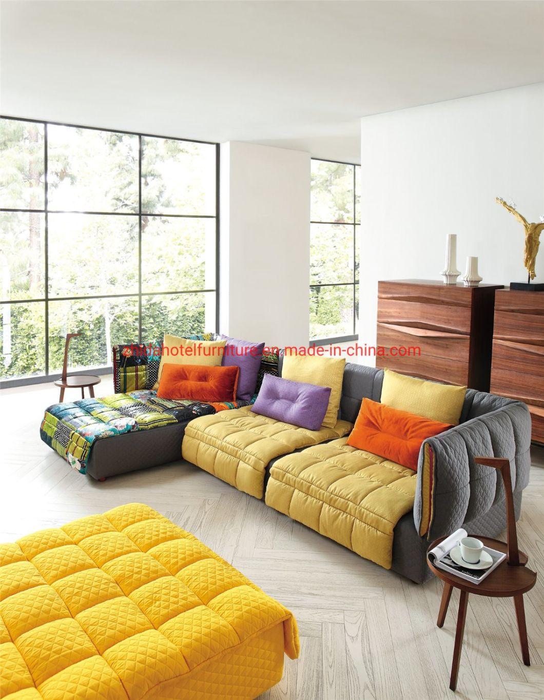 Big Size Hotel Luxury Modern Sectional Villa Living Room Sofa Set