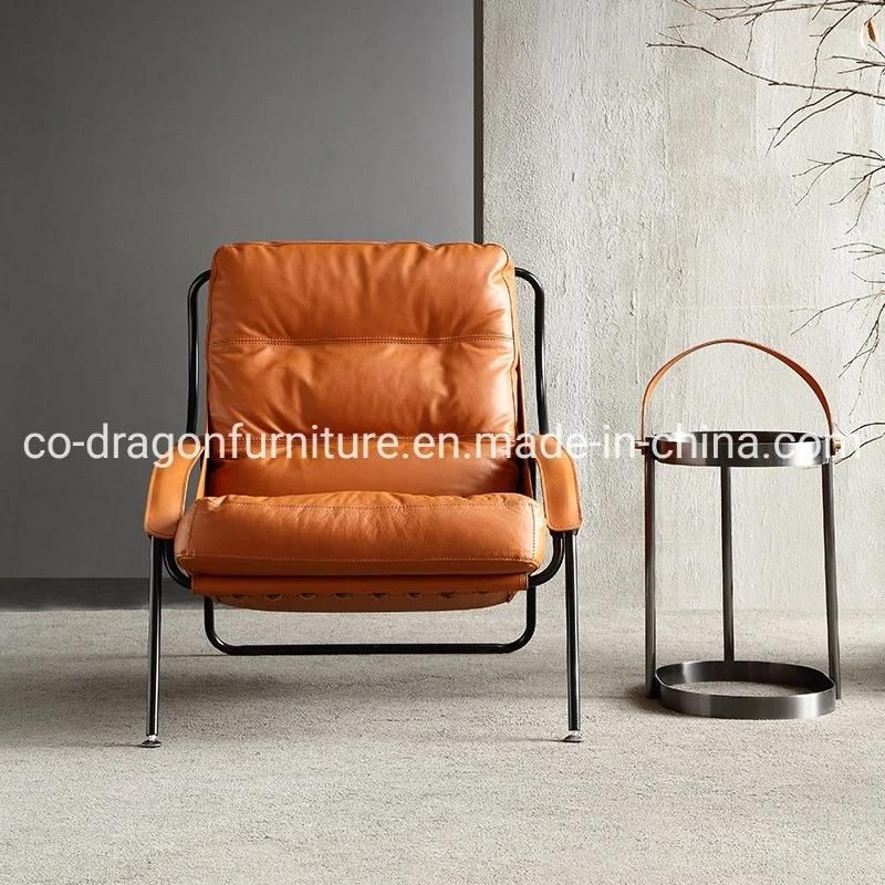 Quality Leather Leisure Sofa Chair with Legs for Modern Furniture