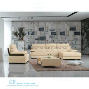Modern Living Room Corner Leather Sofa Set for Home (HW-8145S)