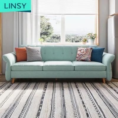 Linsy Living Room Blue Gray Sofa Bed Design 1012