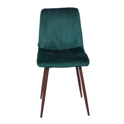 Premium Dark Green Flannel Coffee Shop Living Room Chair