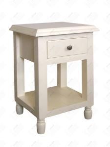 1-Drawer Bedside Table, Pine Nightstand (CER1DR)