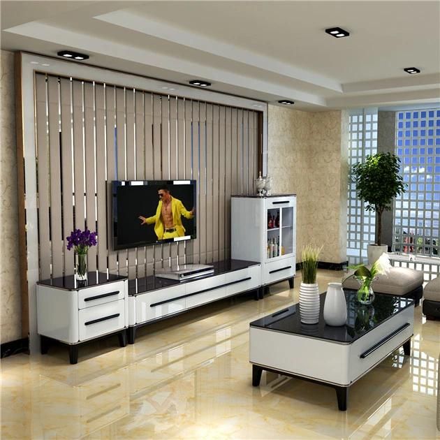 Cheap Price Luxury TV Cabinet Furniture Wood with Drawers