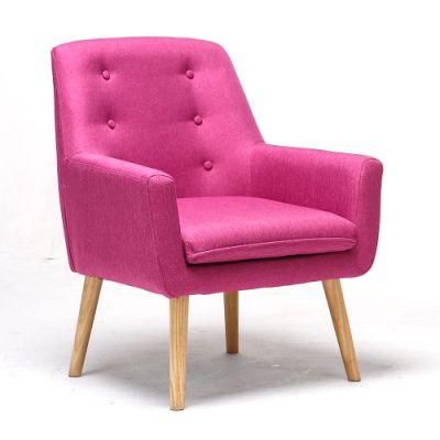 High Quality Leisure Chair Accent Chair for Living Room Kitchen Offic Coffee Shop Bedroom Hotel Pink