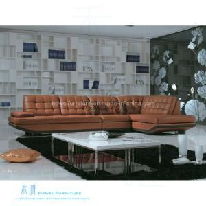 Modern Living Room Corner Leather Sofa for Home (HW-8103S)
