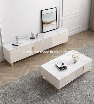 Modern Villa Decoration Golden Plated Steel Furniture Legs Wall Cabinet TV Stand