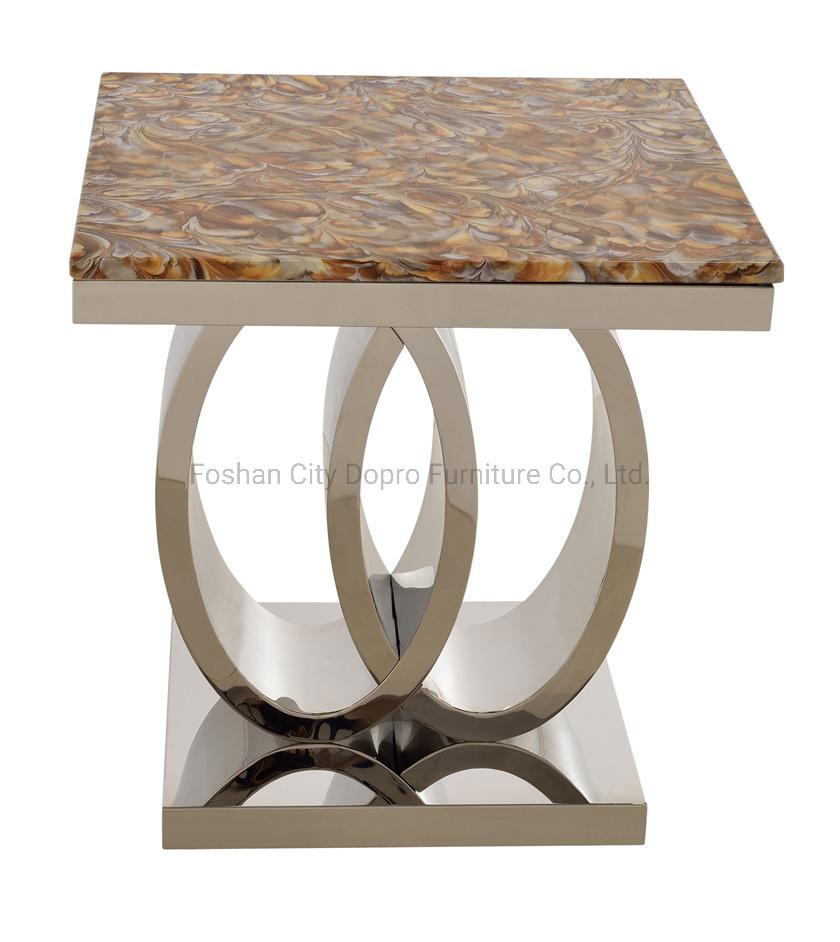 Antique Chinese Style Marble End Table for Home and Hotel