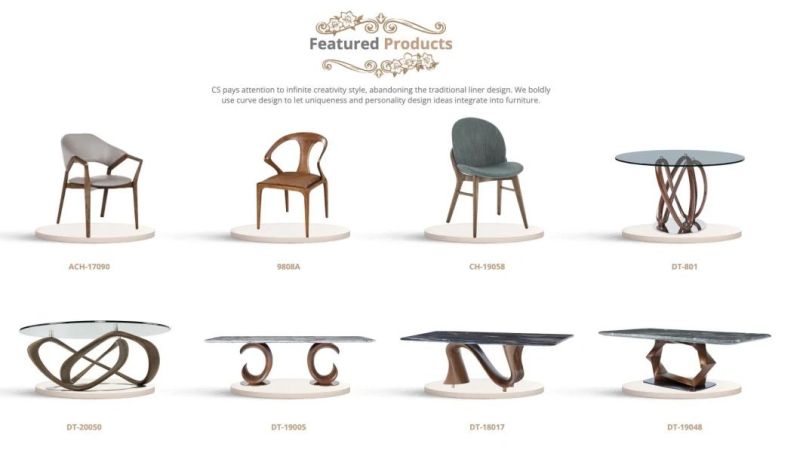 New Design Modern Furniture Living Room MDF Walnut Veneer Wooden Coffee Table