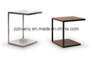 Modern Style Bedroom Steel Frame Wooden Table (T-81A &amp; B)