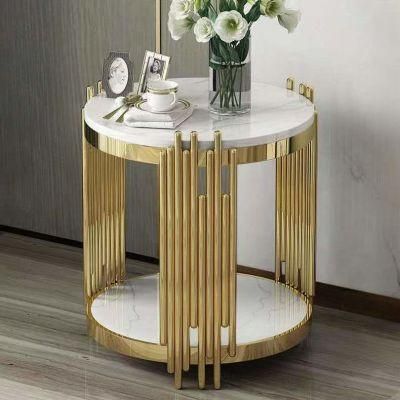 Coffee Table Sets Living Room Stainless Steel Coffee Table Furniture Marble Glass Side Table